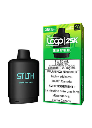 STLTH Loop 25K Pod Pack – Green Apple Ice