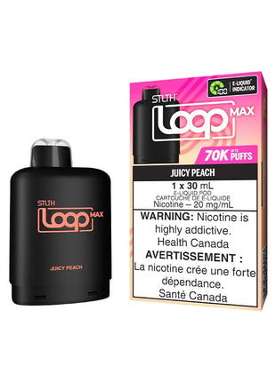 STLTH Loop Max 70K Pods — 70,000 Puffs — 30mL – Juicy Peach