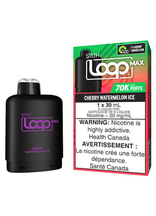 STLTH Loop Max 70K Pods — 70,000 Puffs — 30mL – Cherry Watermelon Ice