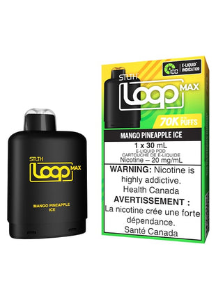 STLTH Loop Max 70K Pods — 70,000 Puffs — 30mL – Mango Pineapple Ice