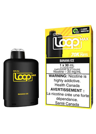 STLTH Loop Max 70K Pods — 70,000 Puffs — 30mL – Banana Ice