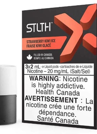 Strawberry Kiwi Ice STLTH X - STLTH Pods - (Bold/Salt Nic) - Liberty Vape