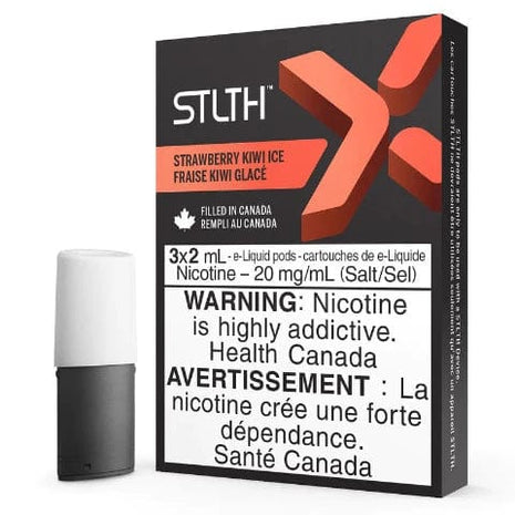 Strawberry Kiwi Ice STLTH X - STLTH Pods - (Bold/Salt Nic) - Liberty Vape
