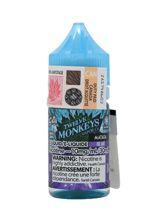 Twelve Monkeys Ice Salts E-Liquid — 30mL - Liberty Vape
