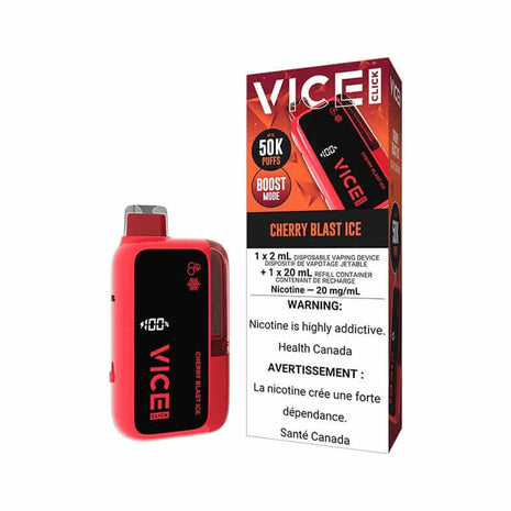 VICE Click 50K Disposable Vape — 50000 Puffs — 22mL – Cherry Blast Ice