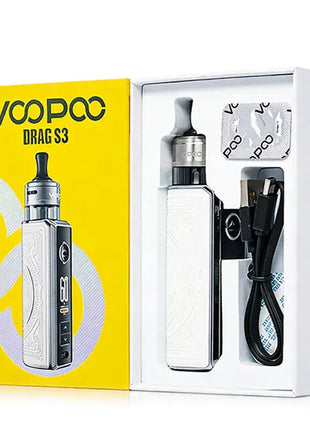 Voopoo Drag S3 Pod Kit - White - Voopoo - Liberty Vape