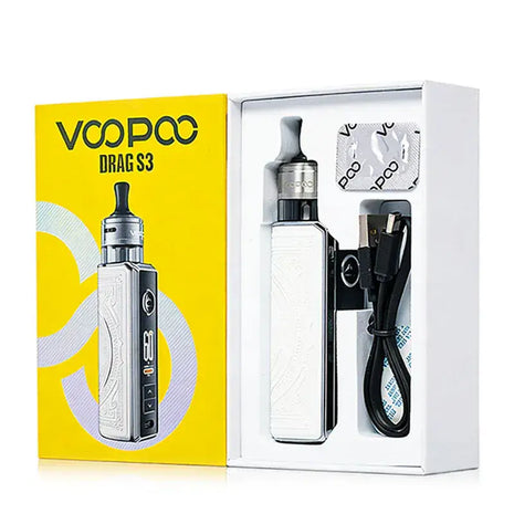 Voopoo Drag S3 Pod Kit - White - Voopoo - Liberty Vape