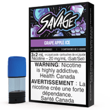 Grape Apple Ice - Savage - STLTH Pods - (Bold/Salt Nic) - Liberty Vape