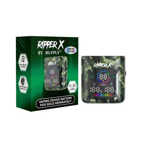 Rufpuf Ripper X Ultra Device Kit — Disposable Pod System — 1000mAh – Camo Green