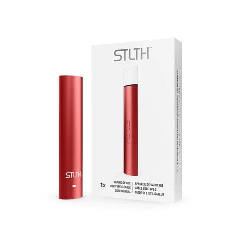 STLTH Vape Starter Kit — Type-C Closed Pod Device – Red Metal