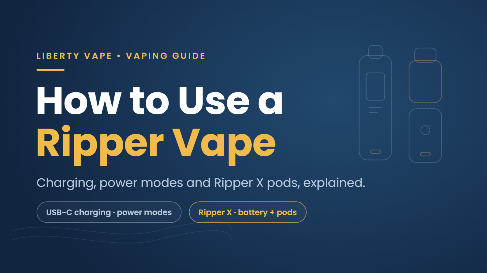 How to Use a Ripper Vape - Liberty Vape vaping guide